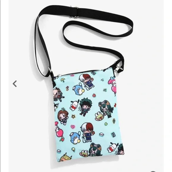 My Hero Academia X Hello Kitty And Friends Passport Crossbody Bag - Picture 2 of 11